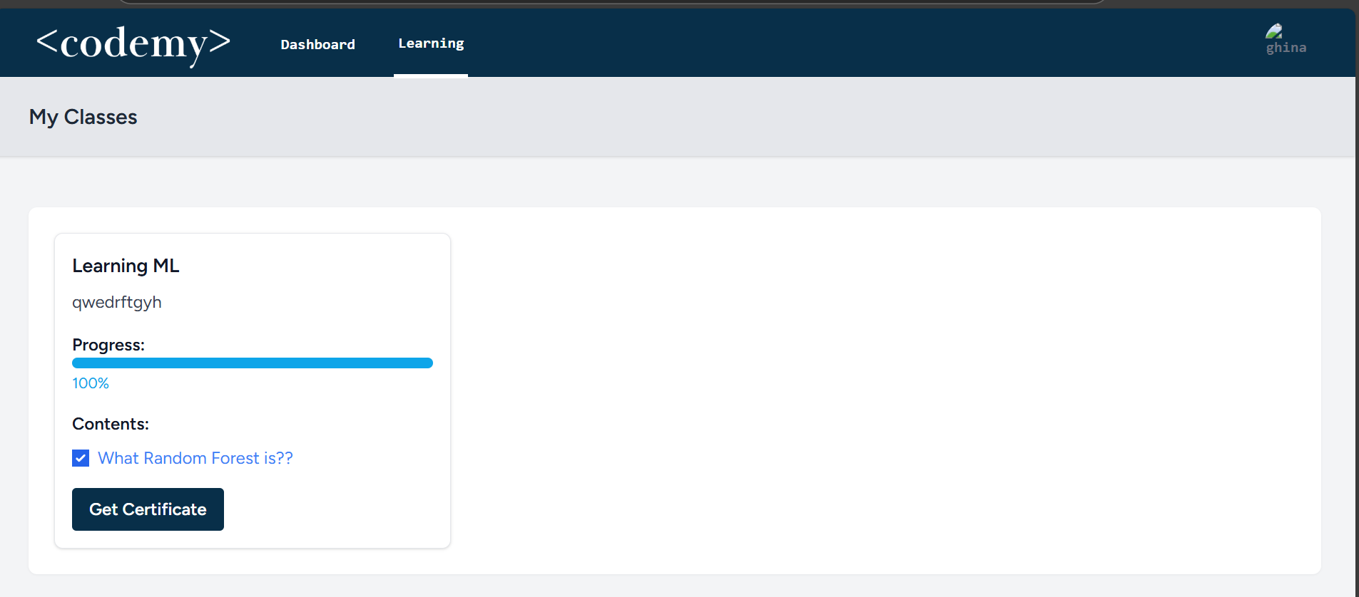 Codemy - eCourse Website | Alifsa Rezky Rahmah Sabran